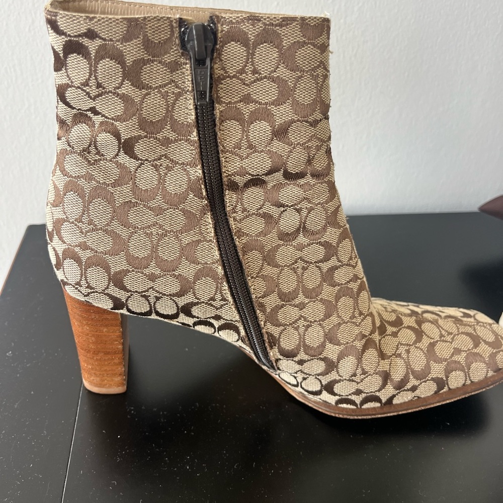 Coach Logo Ankle Boots - Picture 5 of 5